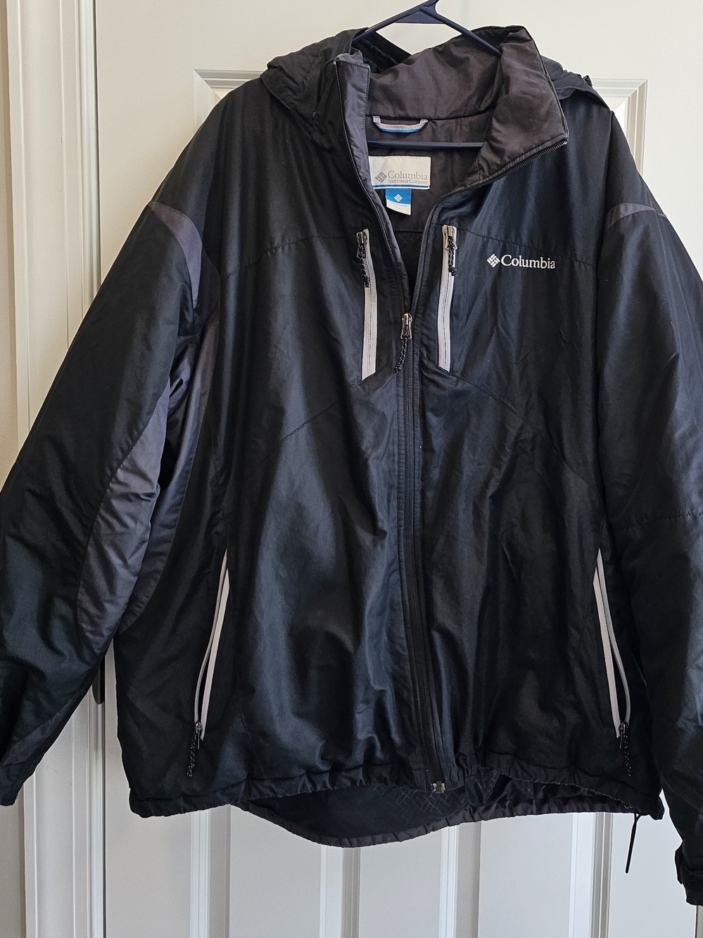 Columbia Men’s Black Hooded Waterproof Jacket
